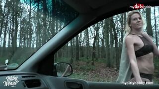 Hot auto neuken met blond tiener meisje