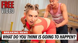 De yogales nam een spannende wending met het blonde meisje, Jayla De Angelis