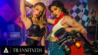 Brooklyn Gray's experts verbeteren Jade Venus trans hout - gezicht naar beneden!