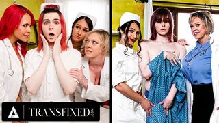 Het selecteren van transgender lesbische artsen - hete milf drieling en orgasme fucks!