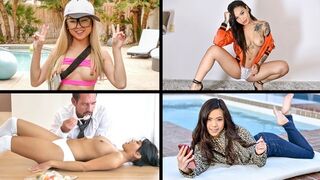 Hot selectie van kleine Aziatische meisjes door Honey Gold, Man Snow, Vina Sky en Lulu Chu