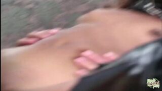 Lyla Lei outdoor anaal met drievoudige penetratie en volledige afwerking