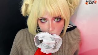 Himiko toga's blonde monster op haar 18e verjaardag viert haar eerste neuken en vol leven