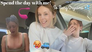 Orgasme vlog dag - kom me voor een volledige dag van gewone weelderige plezier, met momenten erachter en veel spuiten!