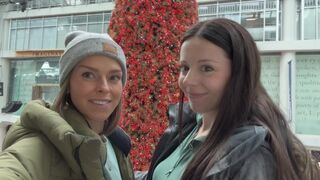 Nadia Foxx en Serenity Cox winkelcentrum met verborgen genoegens - prachtige kanten proeven en openbare orgasmes!