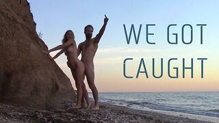 Openbare neuken op het strand - ze hebben ons!