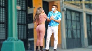 Big Booty Latina verleidt de rijke vreemdeling te neuken haar sappig poesje