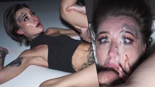 Throated - bijna kon niet omgaan met het maagd poesje