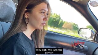 Z'n lul in de auto zuigen en z'n vriend bedriegen