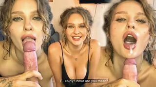 Pov fuck: sexy vriendin krijgt haar kut en haar mond hard