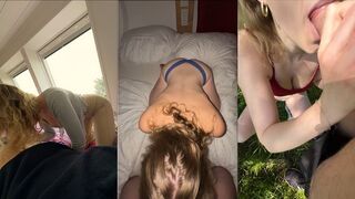 Tiener bitches zuigen en neuken hun lul bij het sorteren