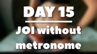 Blonde dame neukt de handdoek wild - dag 15 zonder metronoom
