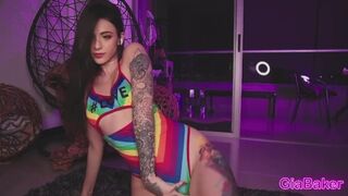 Gia _ bakker hete dans en wilde masturbatie op webcam