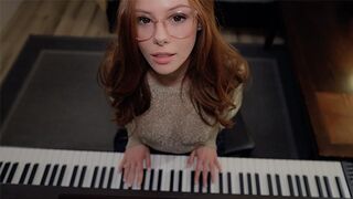 Muziek klas met hete seks met de leraar