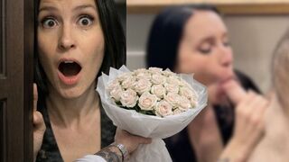Op 14 februari gaf een fan me een bloemenboeket, ik moest eraan zuigen om me met rust te laten!