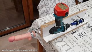 Goedkope home fucking machine gebouwd uit garage