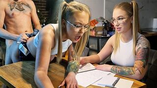 Tiener Natalie Wayne geeft haar leraar meer dan $50 met haar poesje