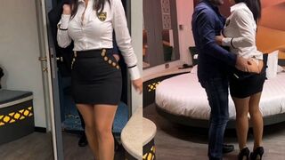 Ik heb eindelijk mijn grote, dikke, milf secretaresse geneukt in de hotelkamer