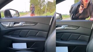 Ik pakte die grote zwartharige hoer van de straat en neukte haar onder de brug