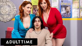 Volwassen tijd presenteert: Hot Red stiefmoeder en leraar Hot Lesbian avontuur