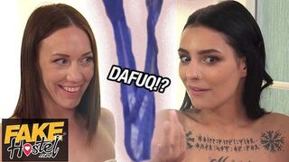 Fake Hostel's hot trio met onverwachte slipje verrassing