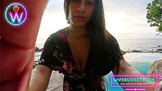 WifeBucket wint - sentimentele MILF Ridders in de zonsondergangen met grote borsten en passie