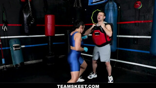 Een beetje neuken na de kickbox training