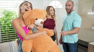 Een vurige strijd van broeders en zusters om de reusachtige staart van stiefbroer