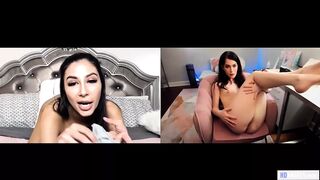 Evelyn Claire en Gianna Dior tiener lesbische webcam zelf-enjoyment
